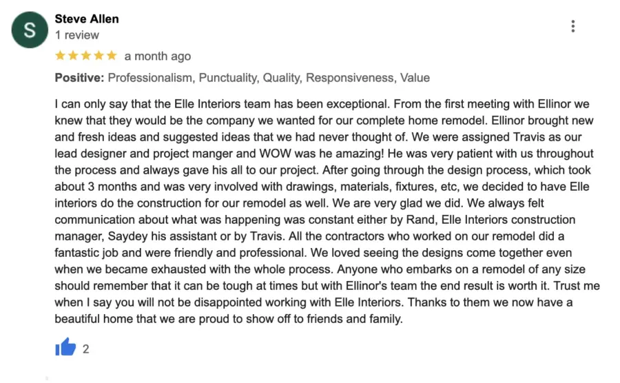 Elle Interiors Review | One of many positive reviews of Elle Interiors.