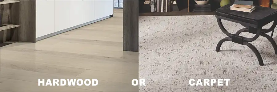 Hardwood vs Carpet flooring choices in Mesa, AZ. | Ask our experts about which floor will be right for you.