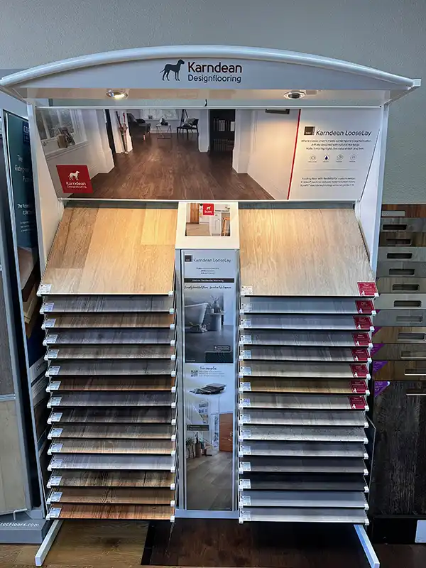 Karndean Looselay Luxury Vinyl LVP Display | Copper State Flooring sells Karndean Loose Lay Flooring.