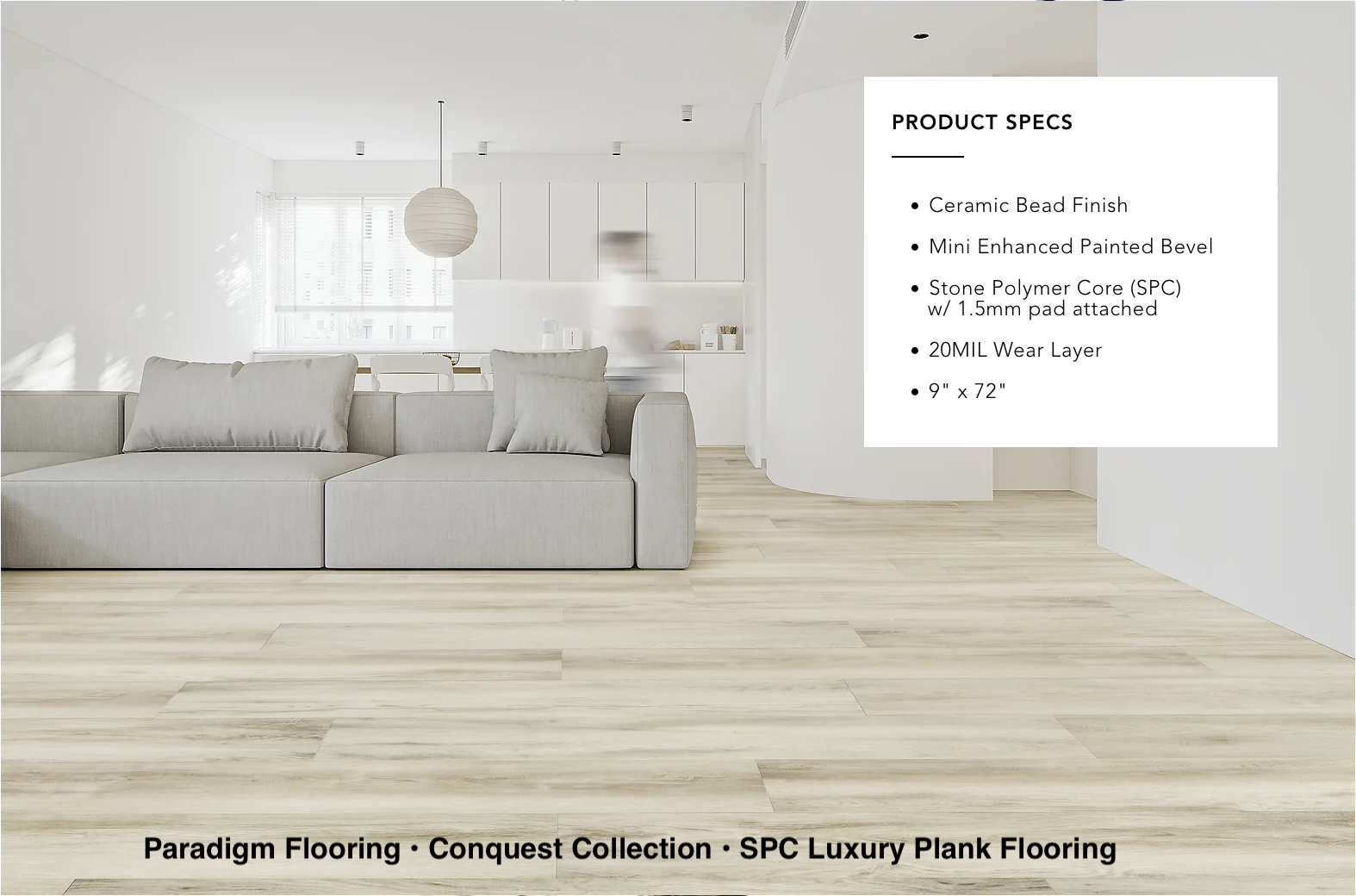 Paradigm Conquest SPC Luxury Waterproof Flooring